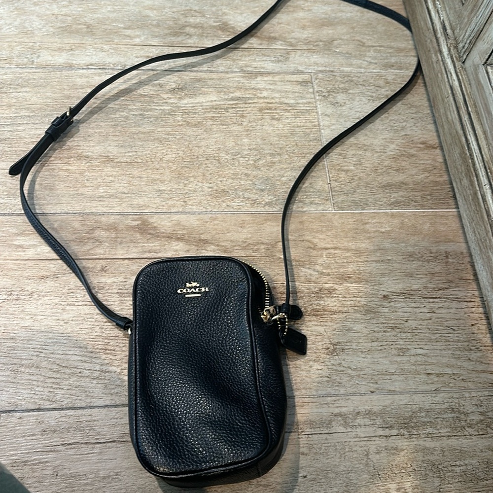 Small leather coach bag